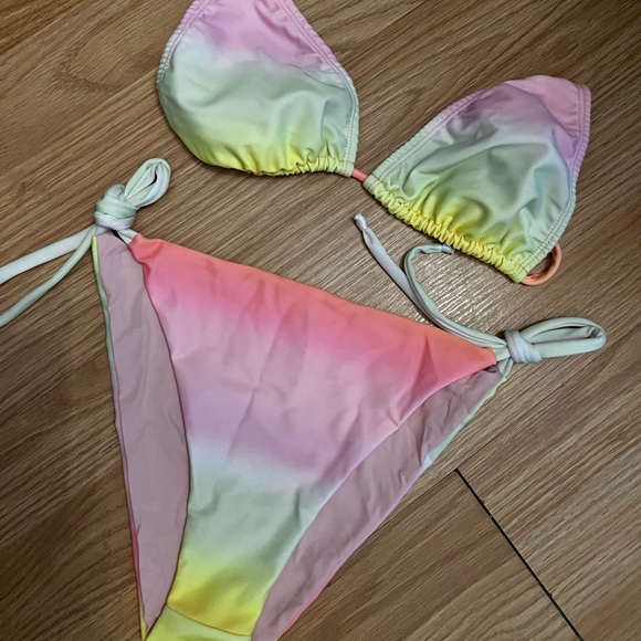 Nude String Bikini Set - Picture 2 of 14